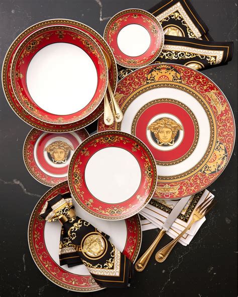 versace collection glass plates